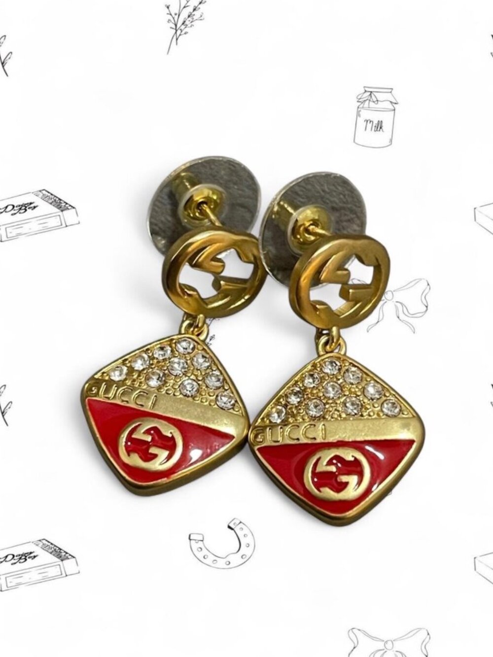 GG Marmont drop earrings